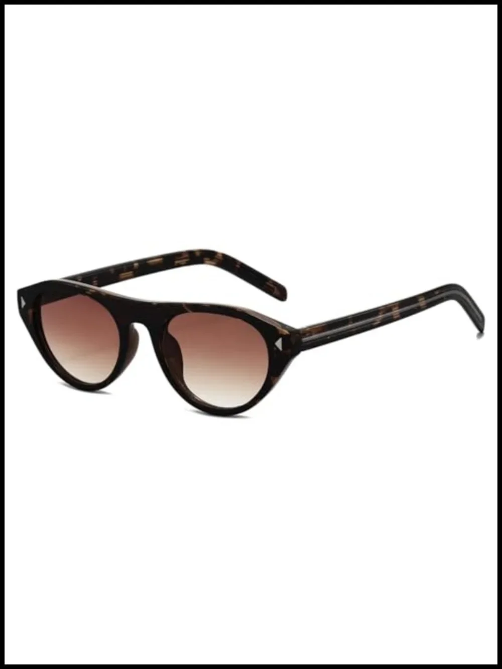 Retro Small Oval Cat Eye Sunglasses UV400 Protection Vintage Style